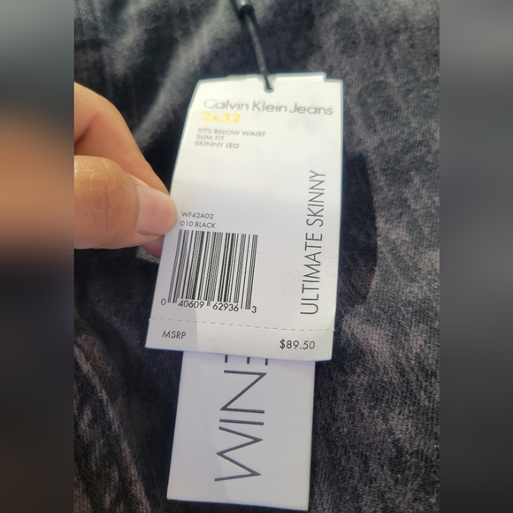 NWT Calvin Klein Reversible Jeans size 2X32 (2 for one) - Picture 10 of 14